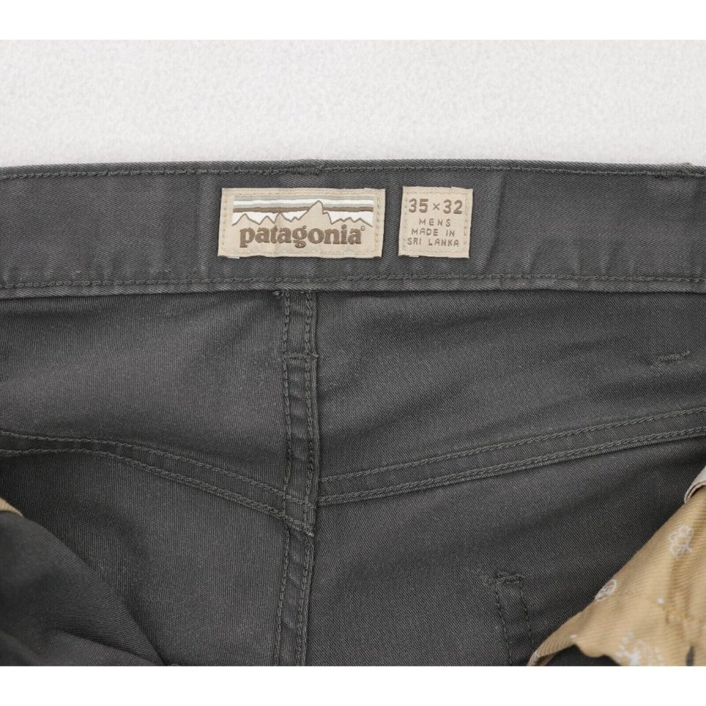 Patagonia Performance Twill Jeans Men's 35 X 30 Forge Gray Straight Iron Clad - Picture 6 of 9